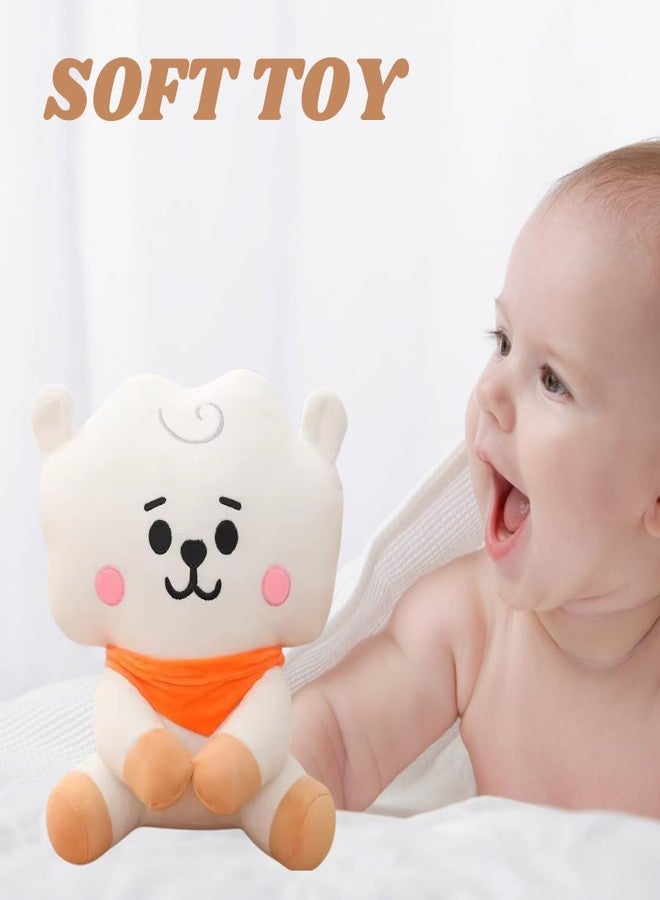 TechMax Solution ألعاب قطيفة ناعمة لطيفة من TechMax Solution باللون الأبيض، وسادة ناعمة على شكل قلب - Image 4